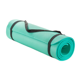 Yoga and Pilates Mat is a full 1/2" thick, and is one of the thickest mats on the market! The mat features specially designed memory foam, offering superior impact absorption and comfort.